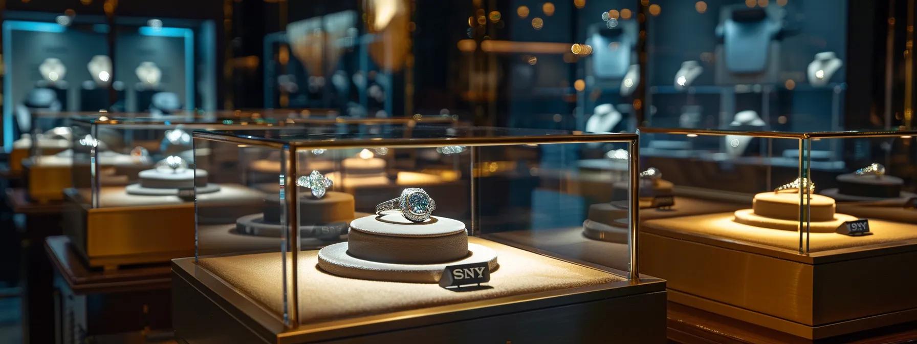 an elegant display of exquisite men's rings from luxury brands showcased in a sleek, modern jewelry boutique, illuminated by sophisticated ambient lighting to highlight their intricate craftsmanship and exclusivity. an elegant display of exquisite men's rings from luxury brands showcased in a sleek, modern jewelry boutique, illuminated by sophisticated ambient lighting to highlight their intricate craftsmanship and exclusivity.