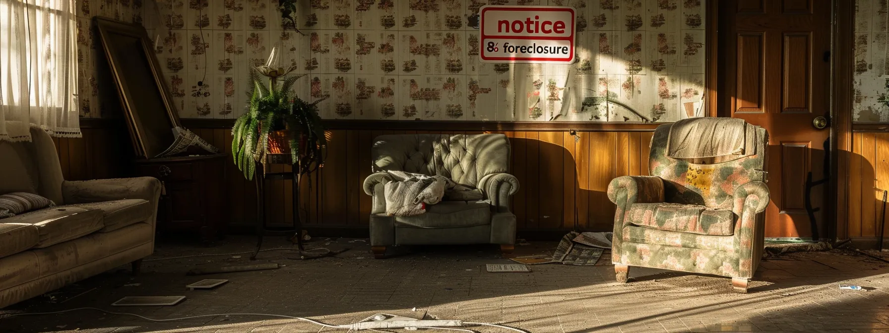 an empty, dimly-lit living room with a an empty, dimly-lit living room with a