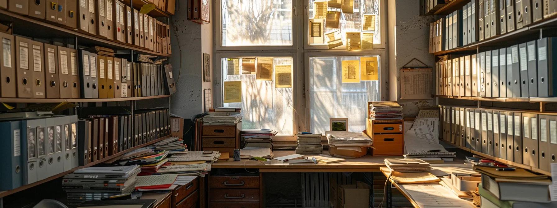 an organized office space displays a vibrant array of choral music sheet collections neatly categorized by era and style, with period-themed decor that reflects the historical significance of each musical genre. an organized office space displays a vibrant array of choral music sheet collections neatly categorized by era and style, with period-themed decor that reflects the historical significance of each musical genre.