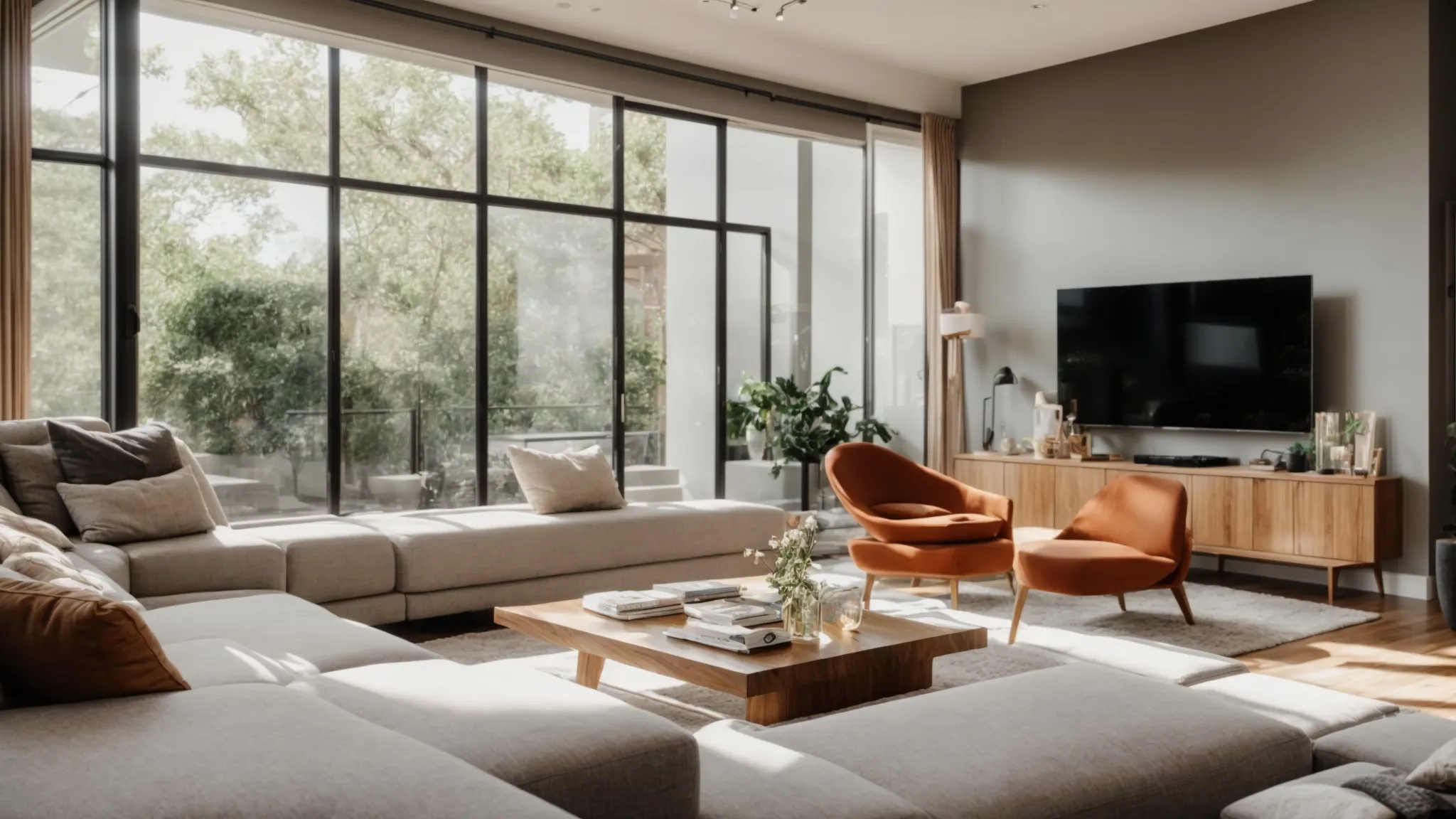 a beautifully renovated living room, bathed in natural light, showcases modern design with elegant furnishings, emphasizing the balance of strategic financial planning and aesthetic appeal in successful home improvements. a beautifully renovated living room, bathed in natural light, showcases modern design with elegant furnishings, emphasizing the balance of strategic financial planning and aesthetic appeal in successful home improvements.