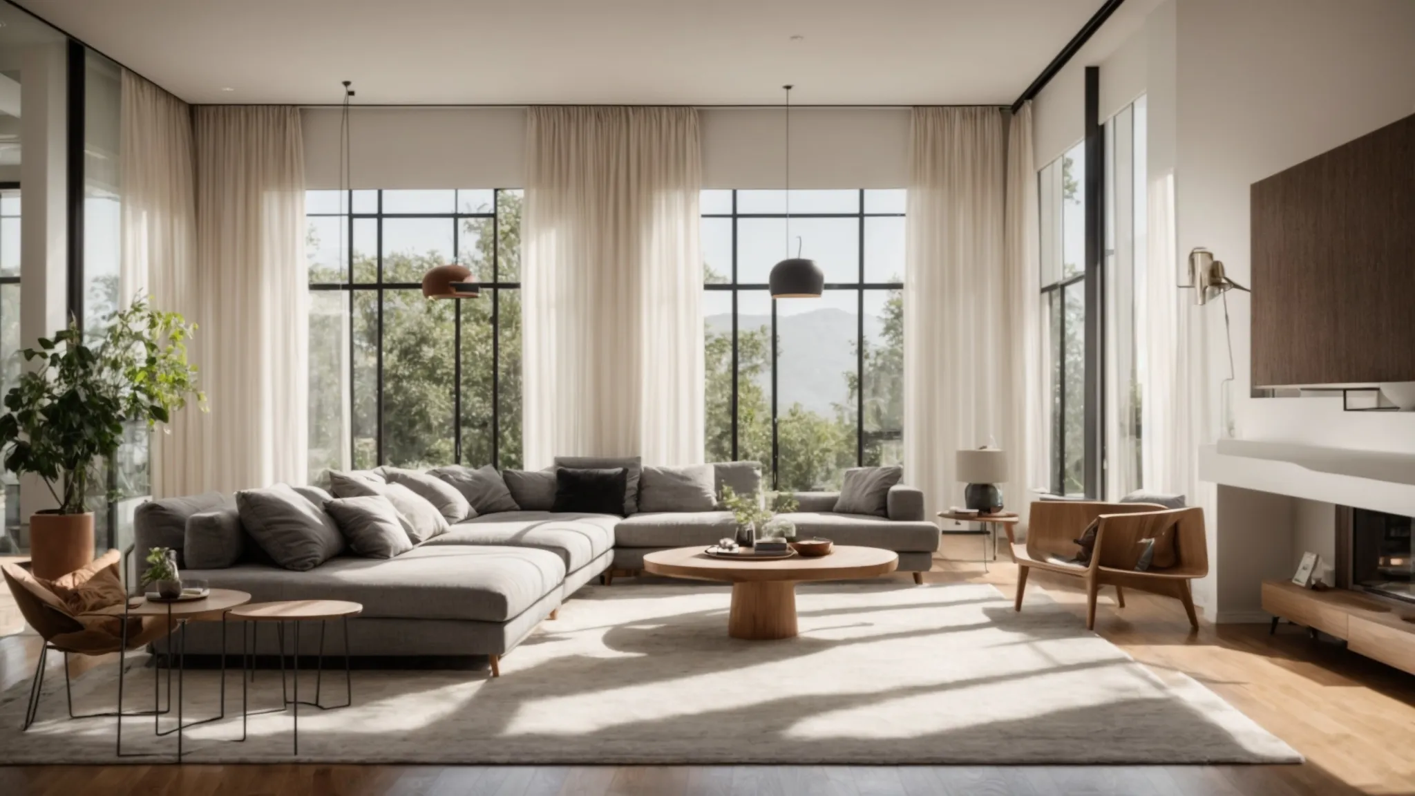 a beautifully renovated living room showcases elegant decor and modern furnishings, emanating a sense of warmth and functionality while under soft, natural light streaming through large windows, symbolizing the balance between budget-conscious home improvement and enhanced living space. a beautifully renovated living room showcases elegant decor and modern furnishings, emanating a sense of warmth and functionality while under soft, natural light streaming through large windows, symbolizing the balance between budget-conscious home improvement and enhanced living space.