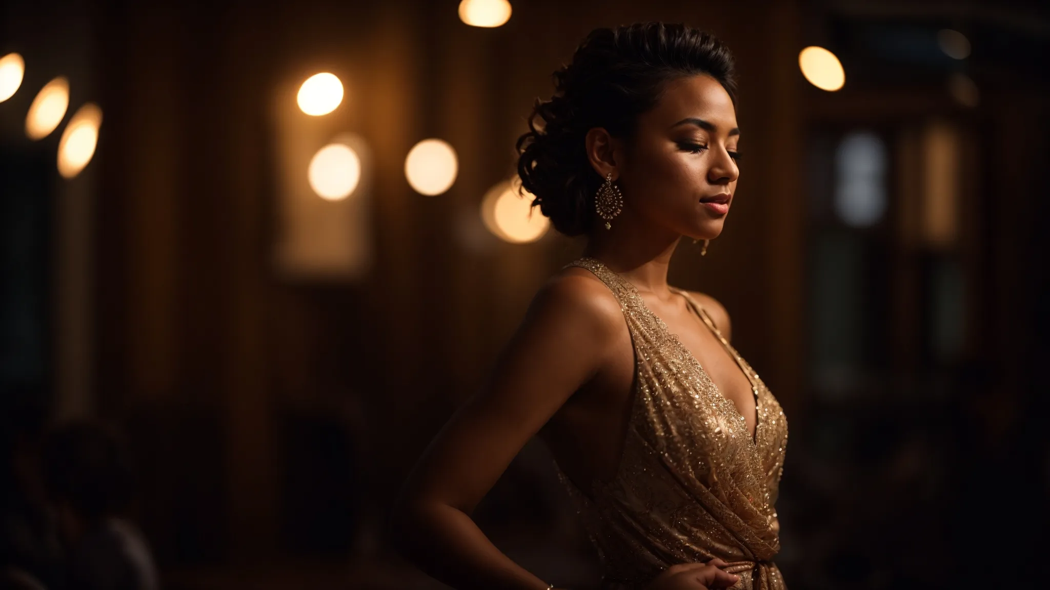 a candid, realistic photo capturing a confident singer in an elegant posture, surrounded by soft, warm lighting that emphasizes their balanced stance and relaxed expression, embodying the essence of vocal freedom and mindful awareness. a candid, realistic photo capturing a confident singer in an elegant posture, surrounded by soft, warm lighting that emphasizes their balanced stance and relaxed expression, embodying the essence of vocal freedom and mindful awareness.