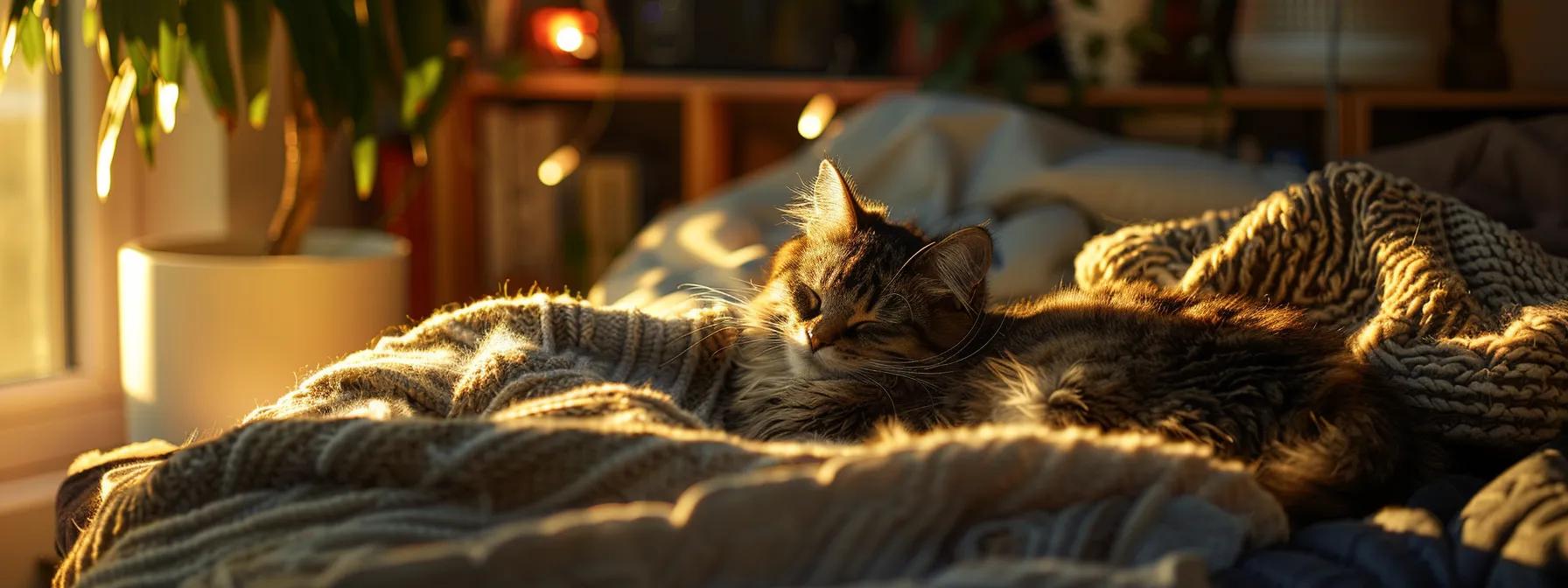 a cozy indoor setting featuring a calm, fluffy cat nestled on a soft towel, surrounded by gentle drying tools and plush materials, reflecting a serene environment for effective cat drying techniques. a cozy indoor setting featuring a calm, fluffy cat nestled on a soft towel, surrounded by gentle drying tools and plush materials, reflecting a serene environment for effective cat drying techniques.