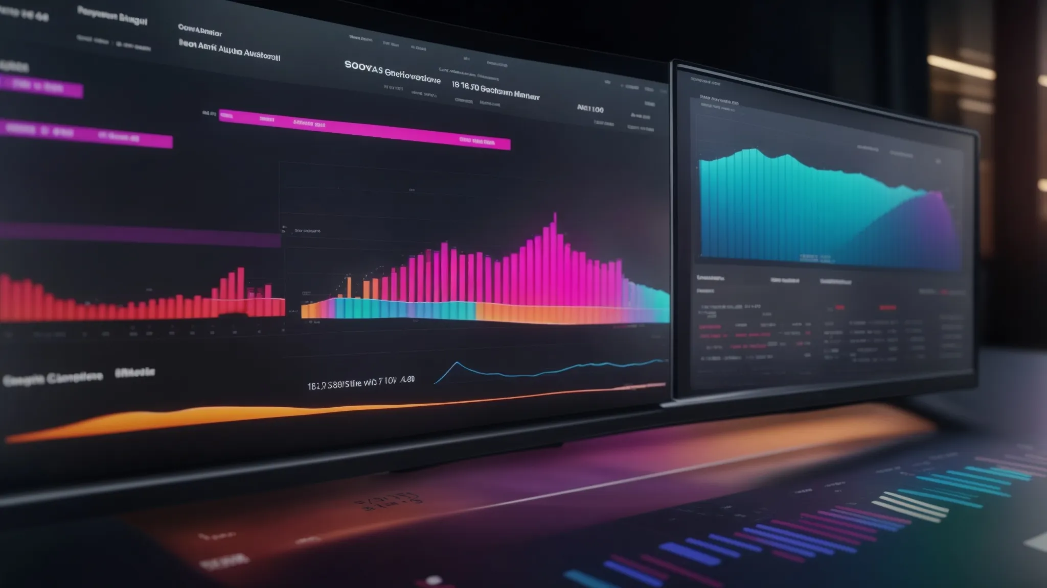 , a digital dashboard displaying clickthr