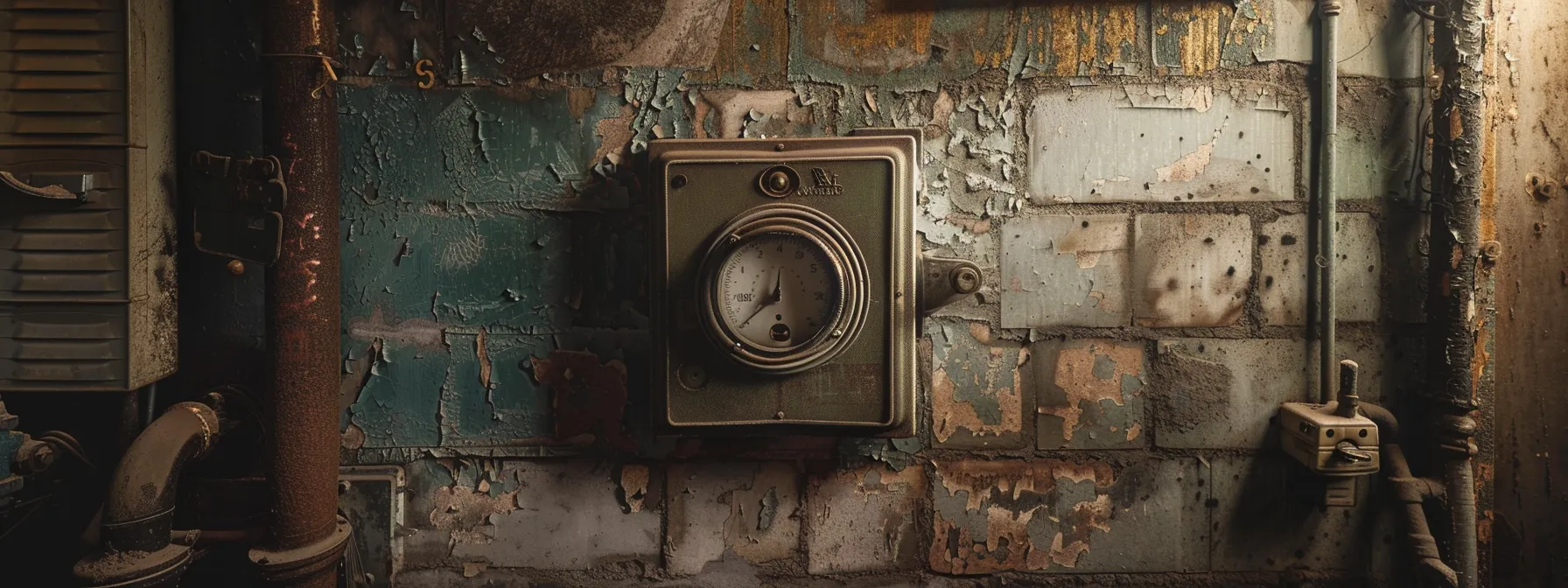 a dusty, outdated thermostat next to a vintage chiller in a dimly lit room, highlighting the hvac challenges faced by newark enterprises. a dusty, outdated thermostat next to a vintage chiller in a dimly lit room, highlighting the hvac challenges faced by newark enterprises.