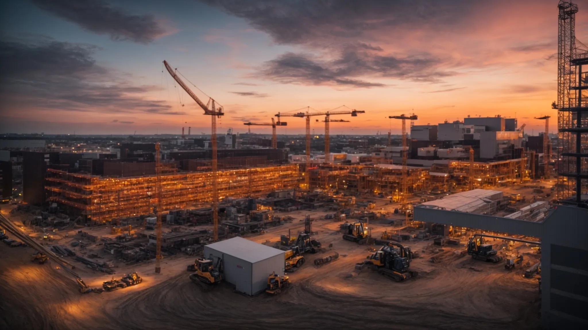 a dynamic construction site under a vibrant sunset, showcasing advanced scheduling techniques through a digital display board and busy workers coordinating tasks, embodying the fusion of tradition and technology in modern project management. a dynamic construction site under a vibrant sunset, showcasing advanced scheduling techniques through a digital display board and busy workers coordinating tasks, embodying the fusion of tradition and technology in modern project management.