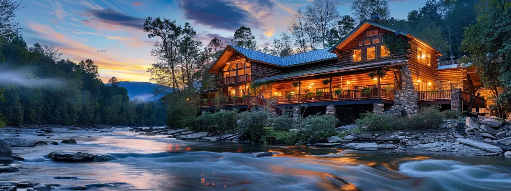 Luxury accommodations near Ocoee River featuring exclusive cabins and upscale lodges.