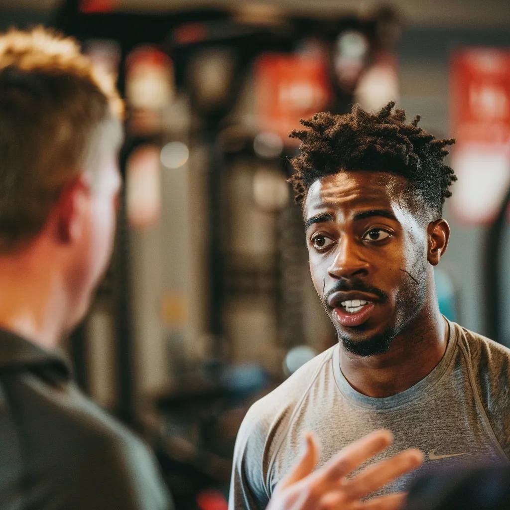 Fitness enthusiast sharing experiences and results of using RAD-150 in a community gym setting