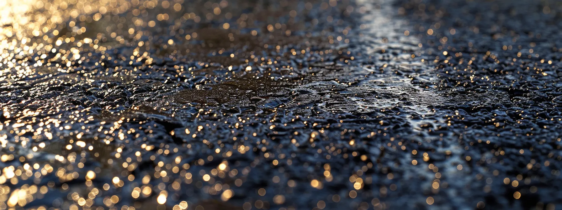 a fresh, glossy layer of sealcoating glistening under the sun, protecting the asphalt surface from potholes and oil damage. a fresh, glossy layer of sealcoating glistening under the sun, protecting the asphalt surface from potholes and oil damage.