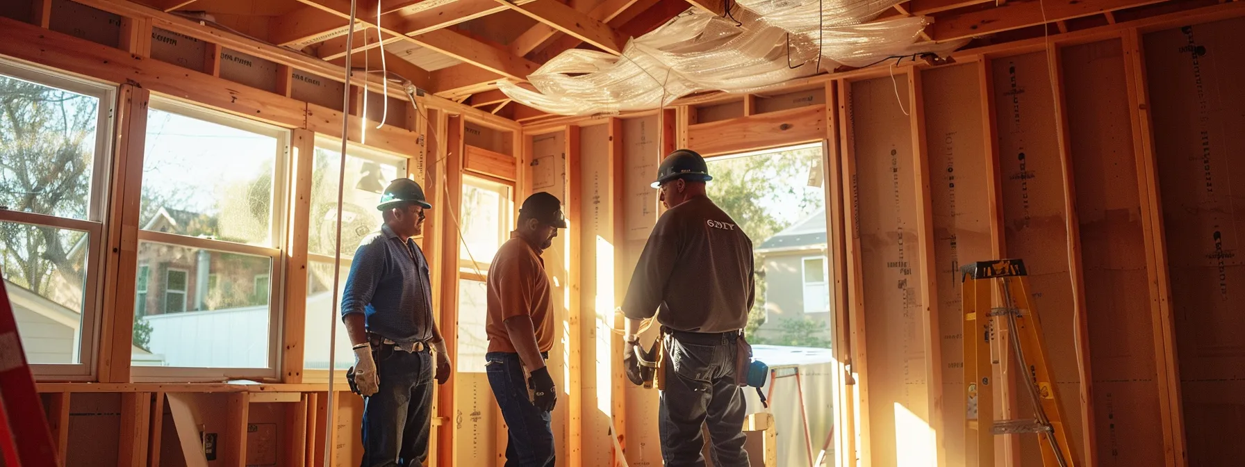 a group of eco-friendly contractors in austin, working on a sustainable home improvement project. a group of eco-friendly contractors in austin, working on a sustainable home improvement project.