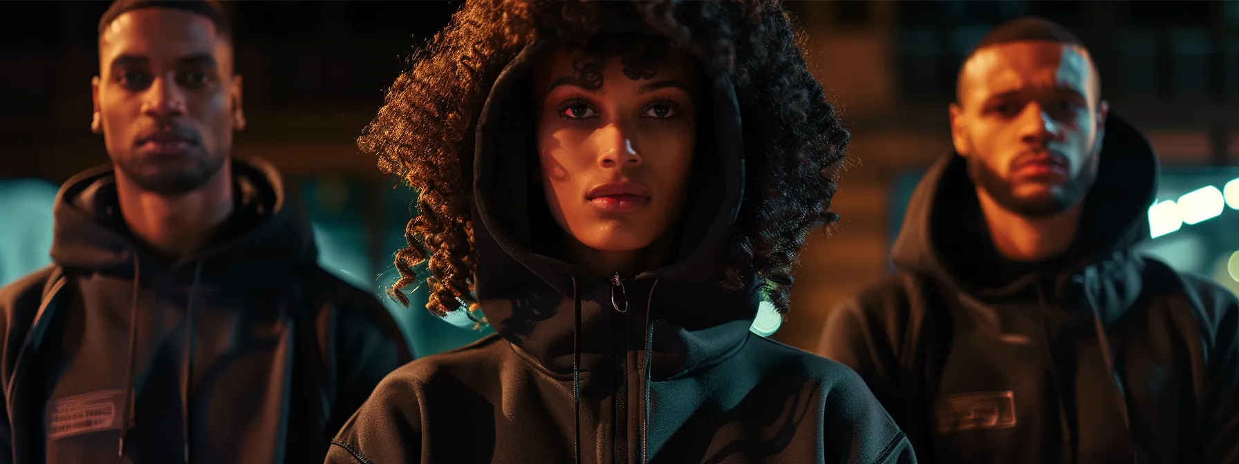 a group of stylish individuals proudly wearing glock hoodies, showcasing their allegiance to the brand with confidence. a group of stylish individuals proudly wearing glock hoodies, showcasing their allegiance to the brand with confidence.