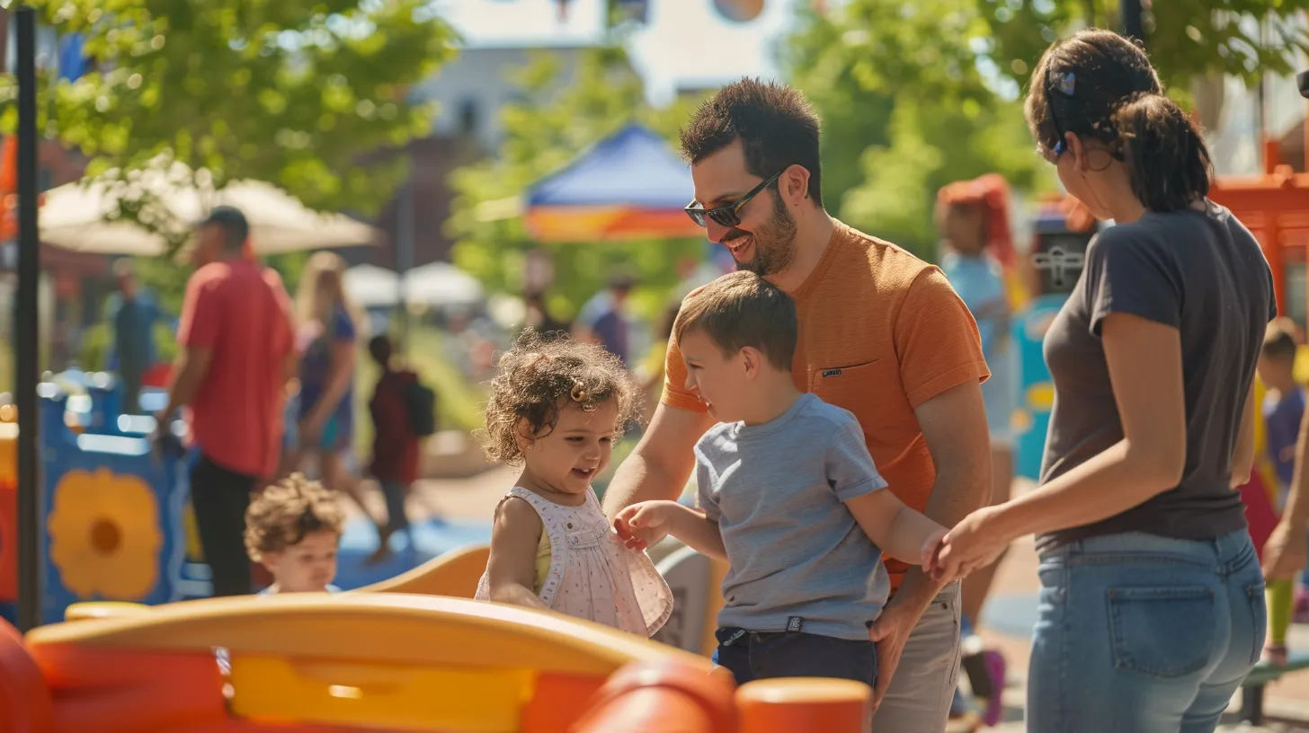 Activités pour enfants à Laval : Amusement et Découverte 5 Activités pour enfants à Laval : Amusement et Découverte une famille joyeuse profitant d'une journée bien remplie à laval, entourée d'activités ludiques et éducatives, avec des enfants découvrant des expositions interactives dans un environnement urbain animé.