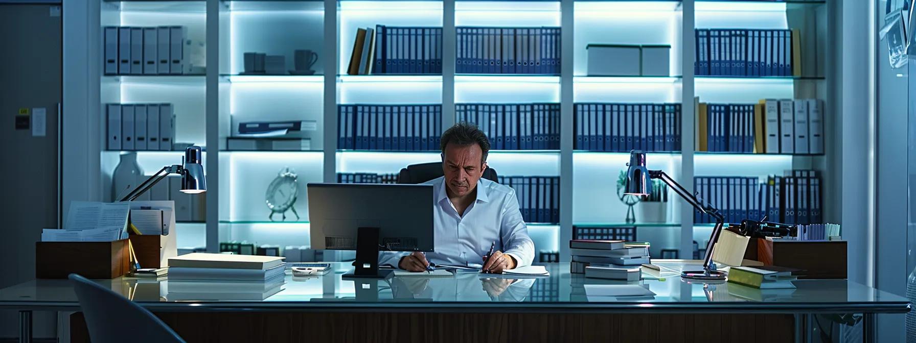 Nashville CPA providing tax services for small businesses in professional office setting.