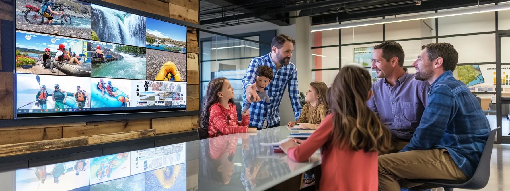 Family comparing rafting outfitters in Tennessee for a safe, enjoyable adventure.
