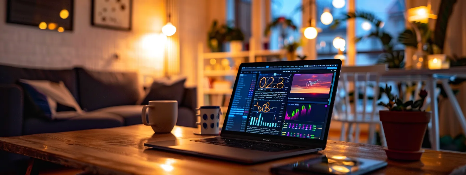 a laptop screen displaying a press release draft with strategically placed targeted keywords highlighted in vibrant colors. a laptop screen displaying a press release draft with strategically placed targeted keywords highlighted in vibrant colors.