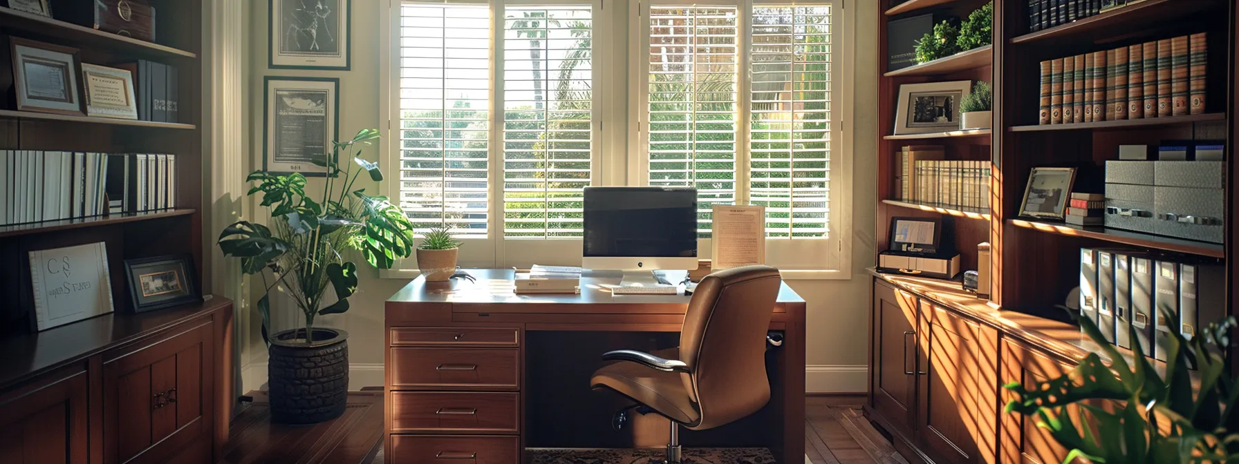 a local attorney in california providing personalized estate planning expertise in a cozy office setting. a local attorney in california providing personalized estate planning expertise in a cozy office setting.
