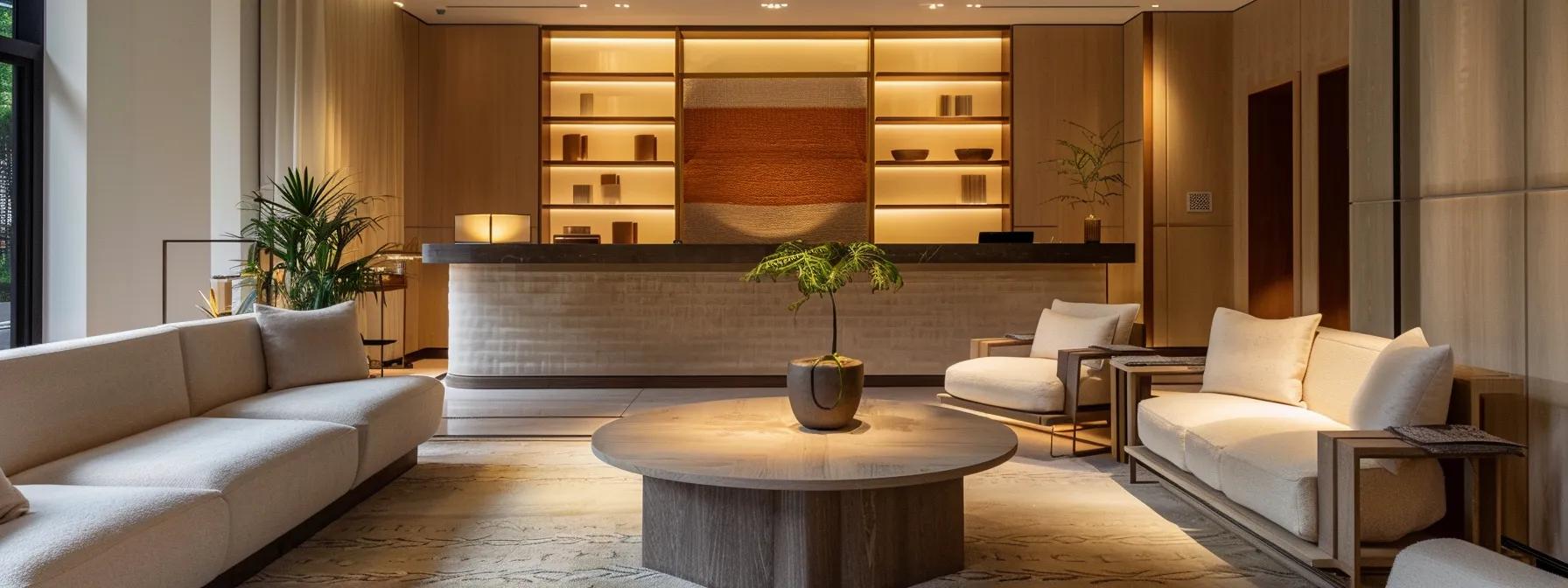 a luxurious sandy springs interior showcases bespoke handcrafted furniture, featuring elegant minimalist designs in a sophisticated neutral palette, illuminated by warm ambient lighting that highlights the intricate textures and organic forms. a luxurious sandy springs interior showcases bespoke handcrafted furniture, featuring elegant minimalist designs in a sophisticated neutral palette, illuminated by warm ambient lighting that highlights the intricate textures and organic forms.