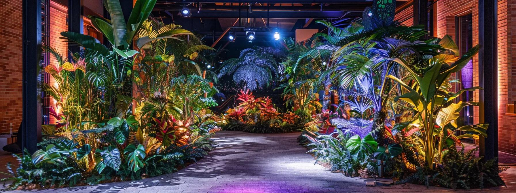 a meticulously designed indoor space featuring an array of artfully arranged, vibrant plants that highlight contrasting textures and colors, set against a backdrop of modern furnishings and soft, ambient lighting to emphasize the harmony between nature and contemporary design principles. a meticulously designed indoor space featuring an array of artfully arranged, vibrant plants that highlight contrasting textures and colors, set against a backdrop of modern furnishings and soft, ambient lighting to emphasize the harmony between nature and contemporary design principles.