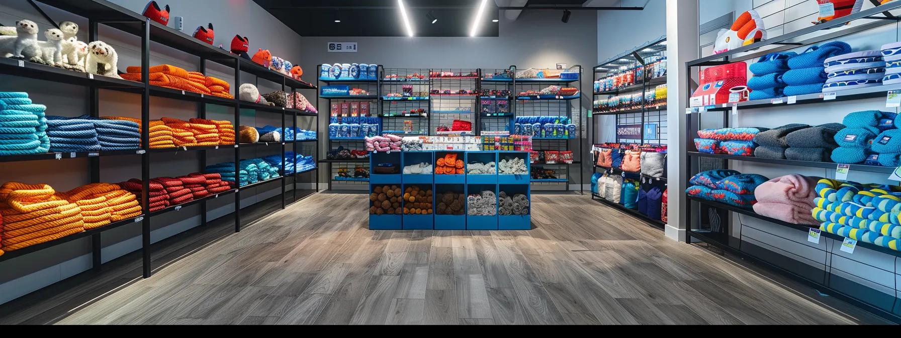 a meticulously organized indoor pet care space showcases a vibrant array of nylon and cotton rope toys, with clear signage highlighting best practices for safety and maintenance amidst bright, focused lighting. a meticulously organized indoor pet care space showcases a vibrant array of nylon and cotton rope toys, with clear signage highlighting best practices for safety and maintenance amidst bright, focused lighting.