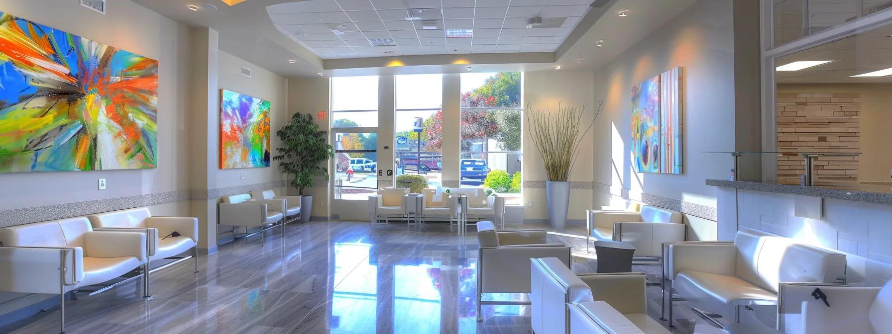 a modern family wellness clinic in marietta showcases a welcoming reception area with vibrant artwork, where families interact with healthcare professionals amidst advanced medical equipment, highlighting the supportive services available for pediatric care and mental health counseling. a modern family wellness clinic in marietta showcases a welcoming reception area with vibrant artwork, where families interact with healthcare professionals amidst advanced medical equipment, highlighting the supportive services available for pediatric care and mental health counseling.