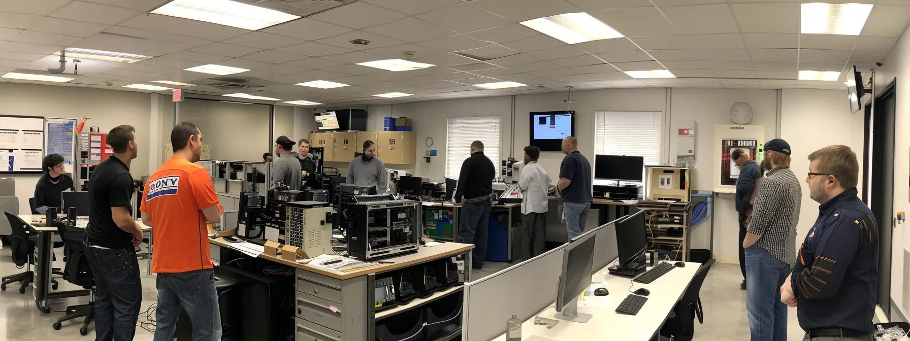 a modern office setting features a diverse group of hvac technicians engaged in a training session, surrounded by technical equipment and certification materials, highlighting the rigorous standards of hvac certification options in maryland. a modern office setting features a diverse group of hvac technicians engaged in a training session, surrounded by technical equipment and certification materials, highlighting the rigorous standards of hvac certification options in maryland.
