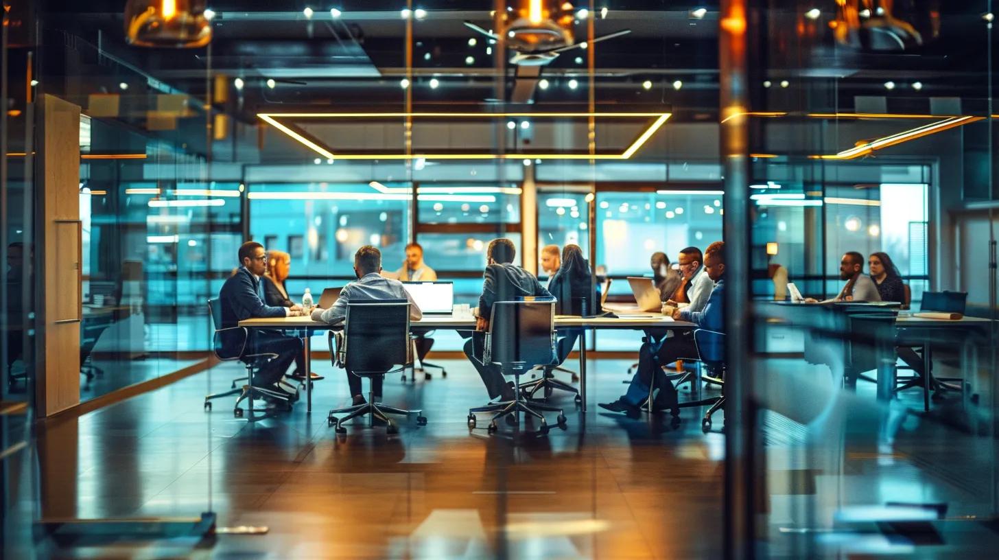 a modern office space features a polished conference table displaying detailed evaluation matrices and checklists, while a professional team engages in a focused discussion about selecting knoxville contractors, illuminated by bright, overhead lighting. a modern office space features a polished conference table displaying detailed evaluation matrices and checklists, while a professional team engages in a focused discussion about selecting knoxville contractors, illuminated by bright, overhead lighting.