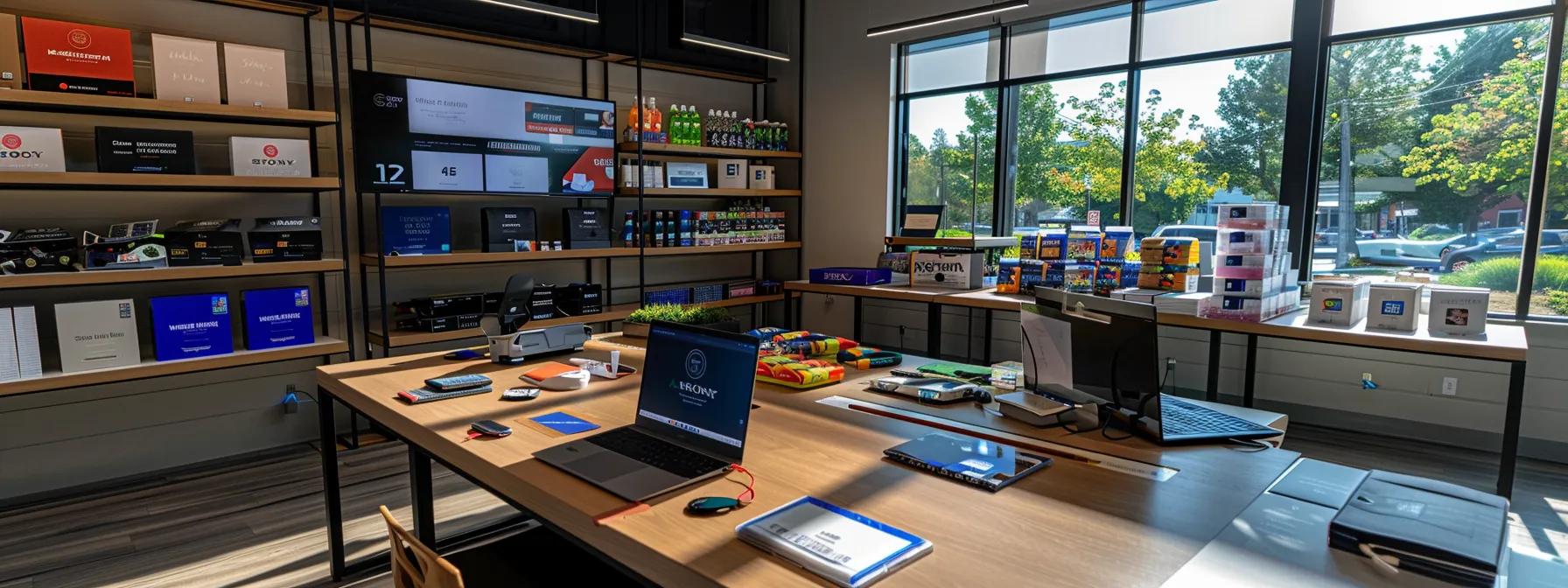 a modern office space showcases an organized display of premium cricket products, highlighting their vibrant colors and packaging, with a sleek laptop open to compare supplier reviews and pricing in an inviting, professional ambiance. a modern office space showcases an organized display of premium cricket products, highlighting their vibrant colors and packaging, with a sleek laptop open to compare supplier reviews and pricing in an inviting, professional ambiance.