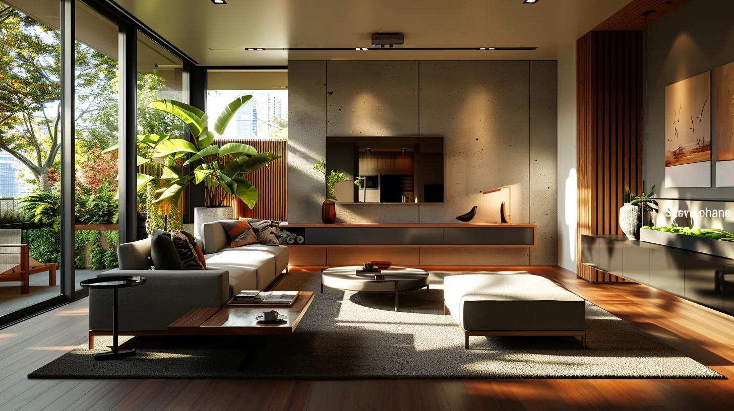 a modern, stylish interior showcasing a spacious and customizable living area, featuring sleek smart technology, personalized decor, and a tailored floor plan that reflects unique lifestyle choices. a modern, stylish interior showcasing a spacious and customizable living area, featuring sleek smart technology, personalized decor, and a tailored floor plan that reflects unique lifestyle choices.