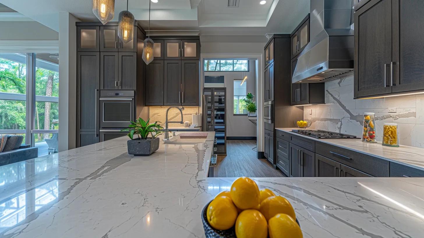 a modern, stylish kitchen showcases upgraded cabinets, sleek countertops, and dynamic lighting, exemplifying affordable yet impactful design choices for smyrna homeowners. a modern, stylish kitchen showcases upgraded cabinets, sleek countertops, and dynamic lighting, exemplifying affordable yet impactful design choices for smyrna homeowners.