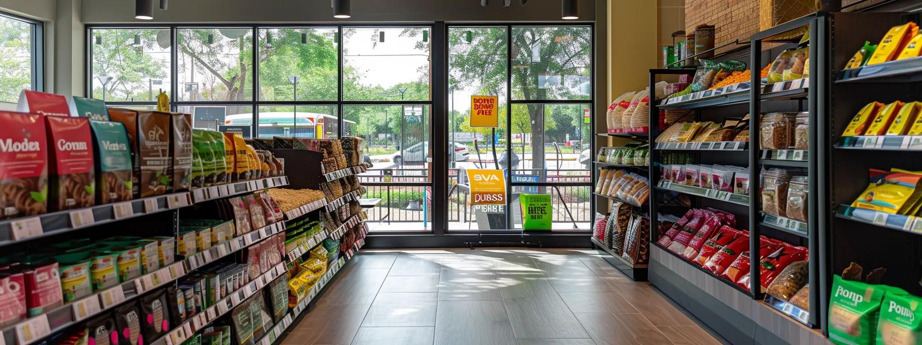 a modern, well-organized pet supply store display showcases bright, appealing bags of avoderm natural pet food, highlighting clear nutritional information and ingredient transparency on the packaging to engage pet owners in informed choices for their pets' diets. a modern, well-organized pet supply store display showcases bright, appealing bags of avoderm natural pet food, highlighting clear nutritional information and ingredient transparency on the packaging to engage pet owners in informed choices for their pets' diets.