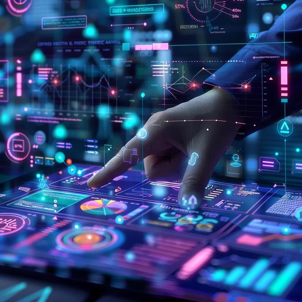 User engaging with an automated SEO task interface showcasing efficiency and technology