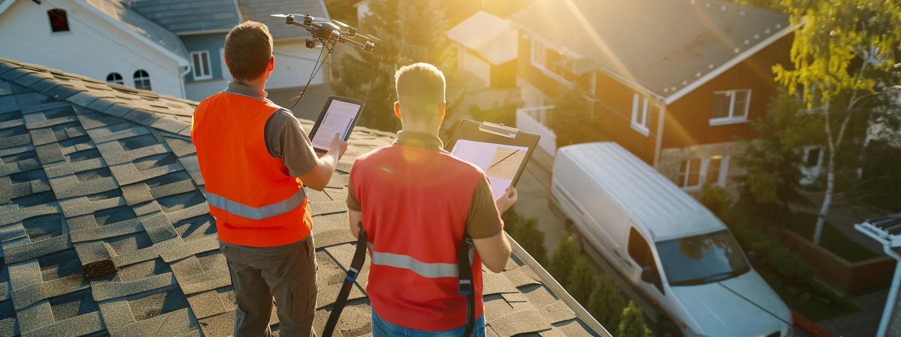 Free roof inspection service by R&R First Choice Roofing with professional assessment tools. Free roof inspection service by R&R First Choice Roofing with professional assessment tools.