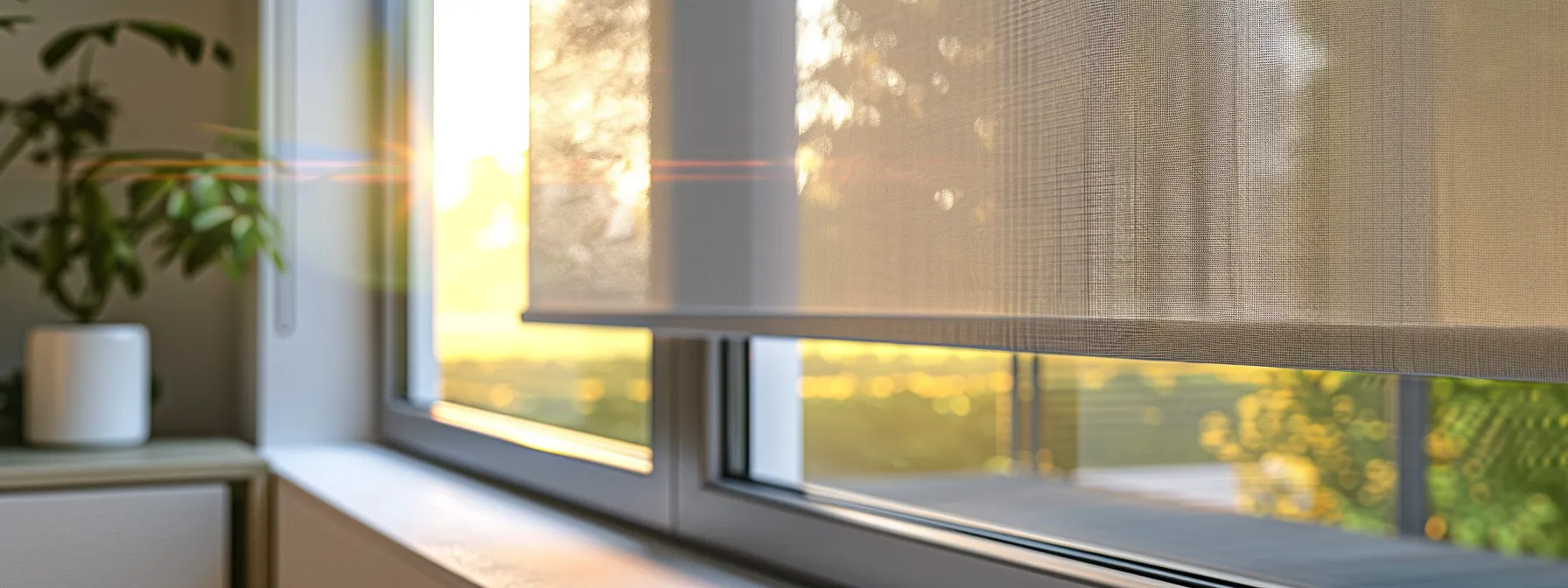 a sleek and modern smart roller shade being smoothly installed into a window frame, with a smart home hub in the background for seamless integration. a sleek and modern smart roller shade being smoothly installed into a window frame, with a smart home hub in the background for seamless integration.