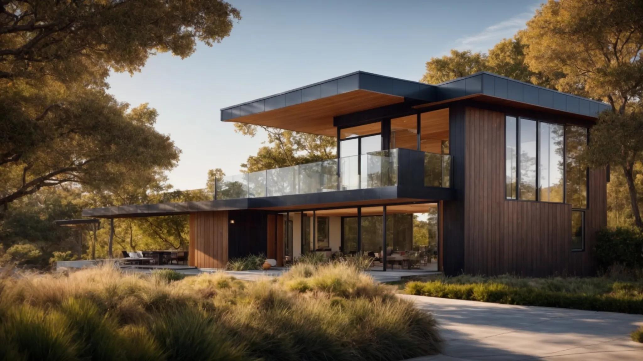 are you bracing for the impact of, a sleek modern home with a vibrant glea