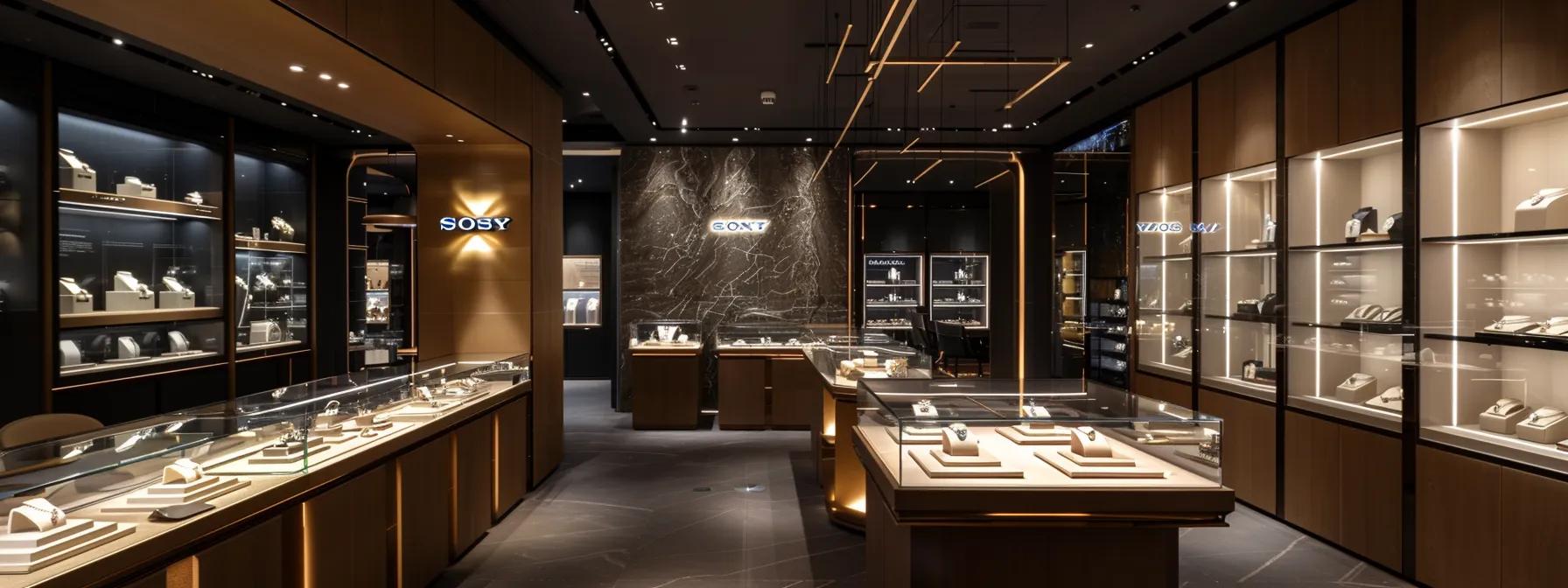 a sleek, modern jewelry store interior showcases a meticulously arranged display of stylish engagement rings for men, illuminated by soft spotlighting that emphasizes the unique craftsmanship and versatile designs available. a sleek, modern jewelry store interior showcases a meticulously arranged display of stylish engagement rings for men, illuminated by soft spotlighting that emphasizes the unique craftsmanship and versatile designs available.