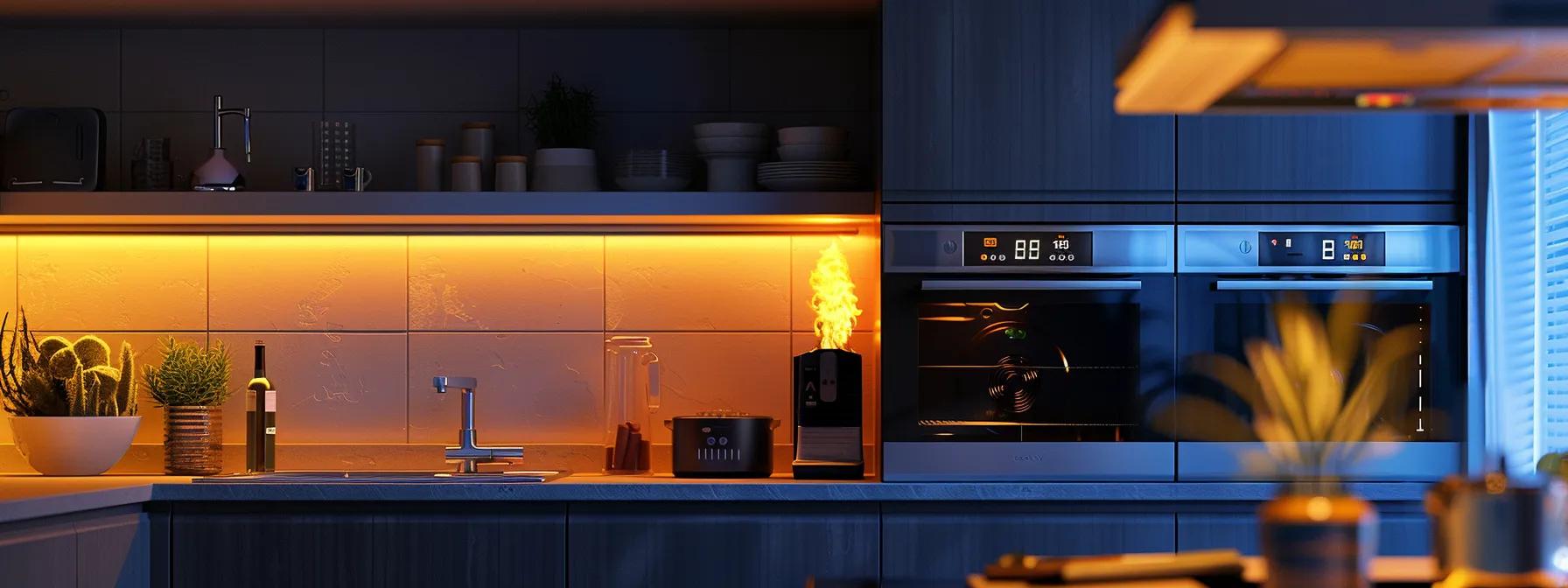 a sleek, modern kitchen equipped with advanced temperature control technology showcases a heat lamp thermostat in action, featuring an illuminated digital display that clearly indicates optimal settings while ensuring energy-efficient operation. a sleek, modern kitchen equipped with advanced temperature control technology showcases a heat lamp thermostat in action, featuring an illuminated digital display that clearly indicates optimal settings while ensuring energy-efficient operation.