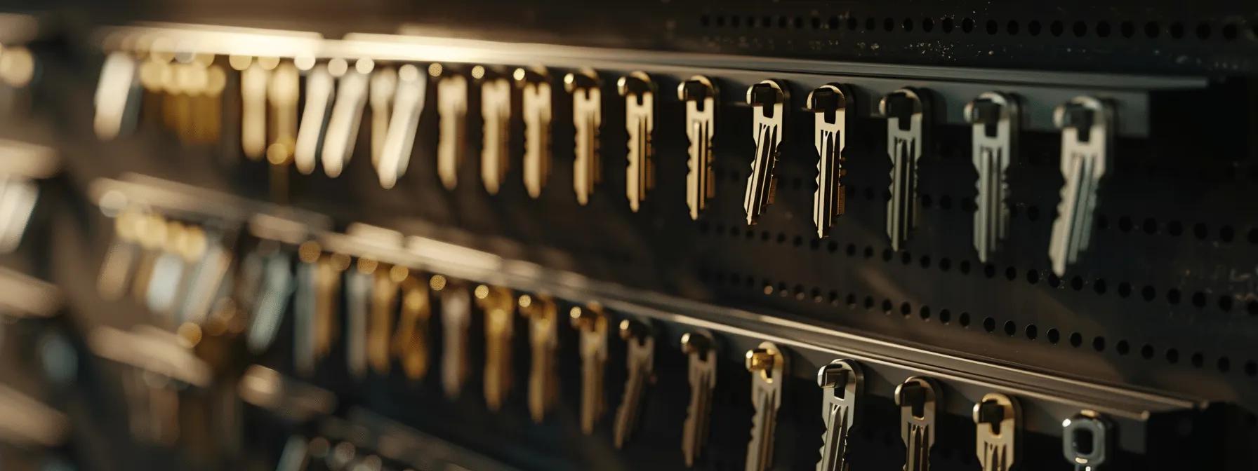 a sleek, modern master key system displayed prominently against a sophisticated backdrop, showcasing intricately designed keys and lock cylinders that symbolize enhanced security and streamlined access control. a sleek, modern master key system displayed prominently against a sophisticated backdrop, showcasing intricately designed keys and lock cylinders that symbolize enhanced security and streamlined access control.