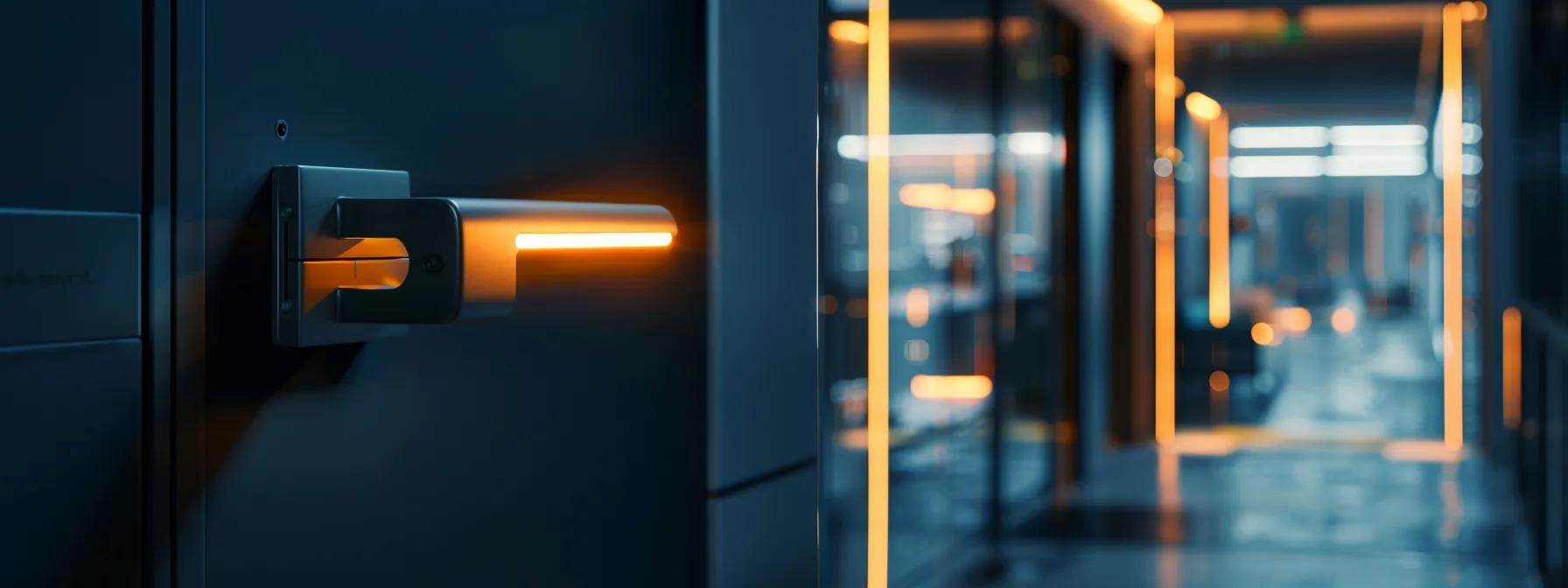 a sleek, modern master key system featuring futuristic smart technology components, illuminated under a soft glow, embodies enhanced security and control in a dynamic urban environment. a sleek, modern master key system featuring futuristic smart technology components, illuminated under a soft glow, embodies enhanced security and control in a dynamic urban environment.