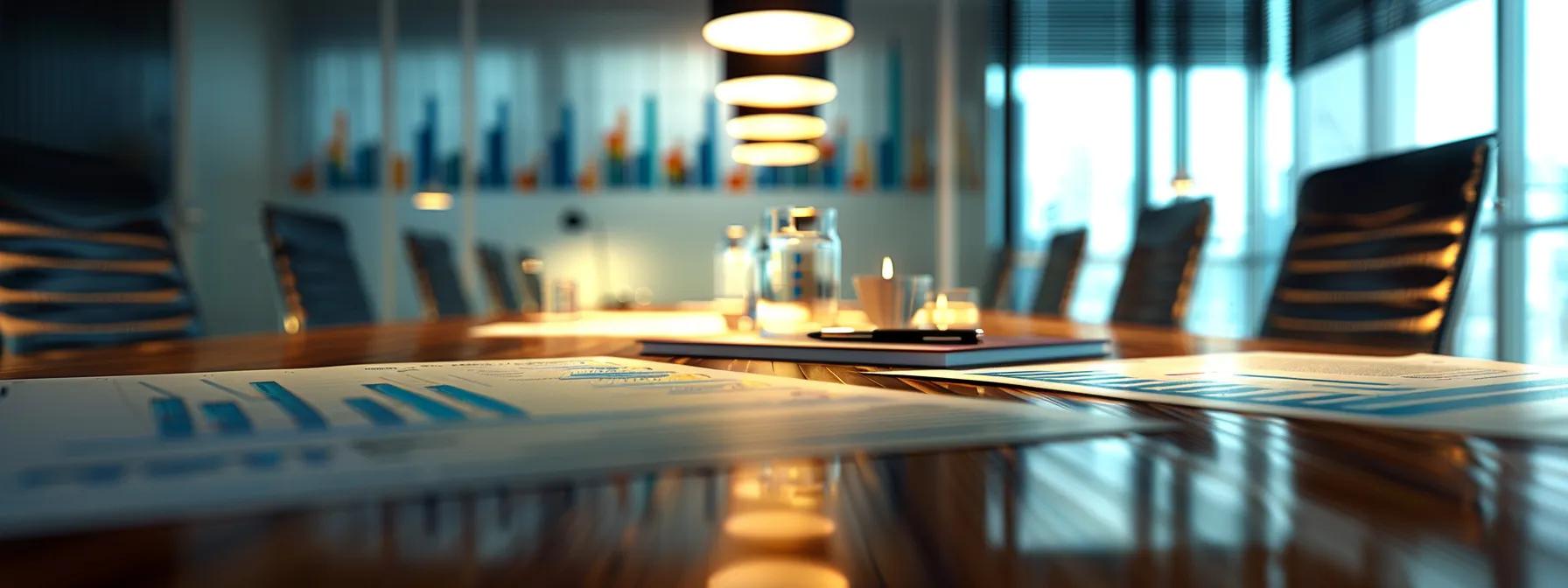 a sleek, modern office conference room with a polished wooden table, filled with open financial reports and graphs, illuminated by soft overhead lighting, emphasizes the strategic discussions surrounding business liquidation and sale preparations. a sleek, modern office conference room with a polished wooden table, filled with open financial reports and graphs, illuminated by soft overhead lighting, emphasizes the strategic discussions surrounding business liquidation and sale preparations.