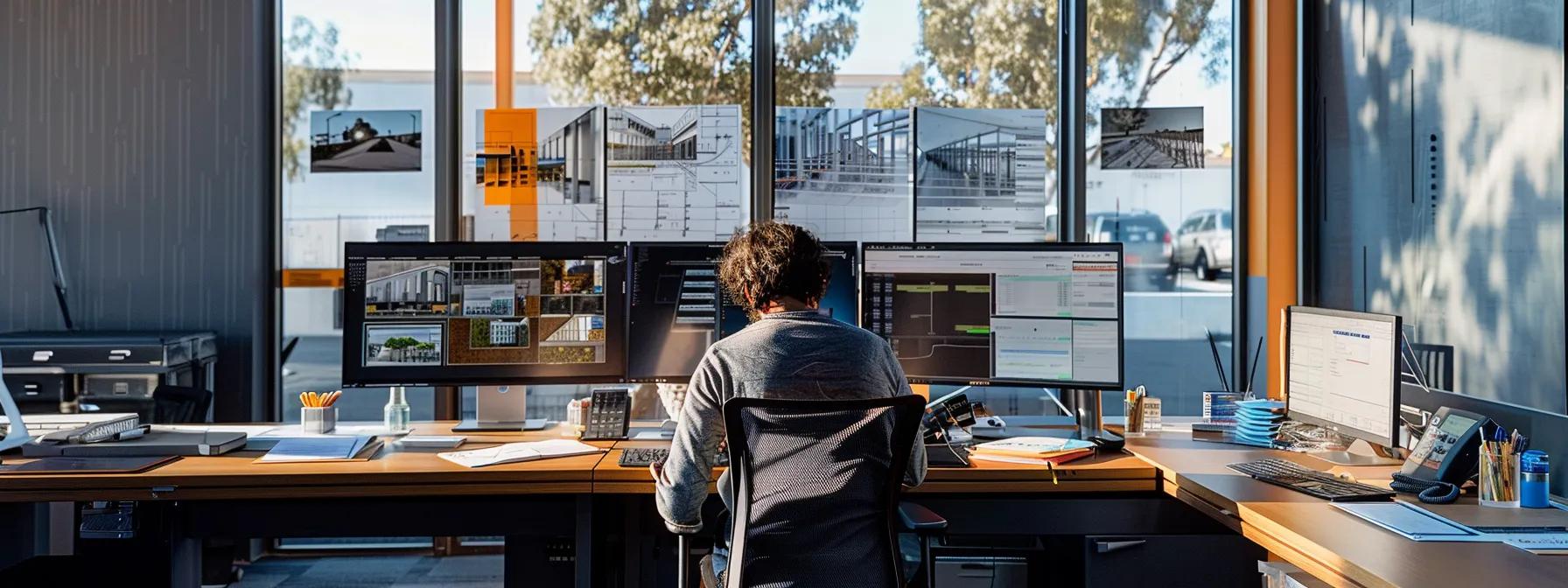 a sleek, modern office workspace is filled with neatly organized files and application materials on a polished desk, while a focused individual examines their arizona set aside application documents against a backdrop of architectural blueprints and a digital screen displaying online architecture classes. a sleek, modern office workspace is filled with neatly organized files and application materials on a polished desk, while a focused individual examines their arizona set aside application documents against a backdrop of architectural blueprints and a digital screen displaying online architecture classes.