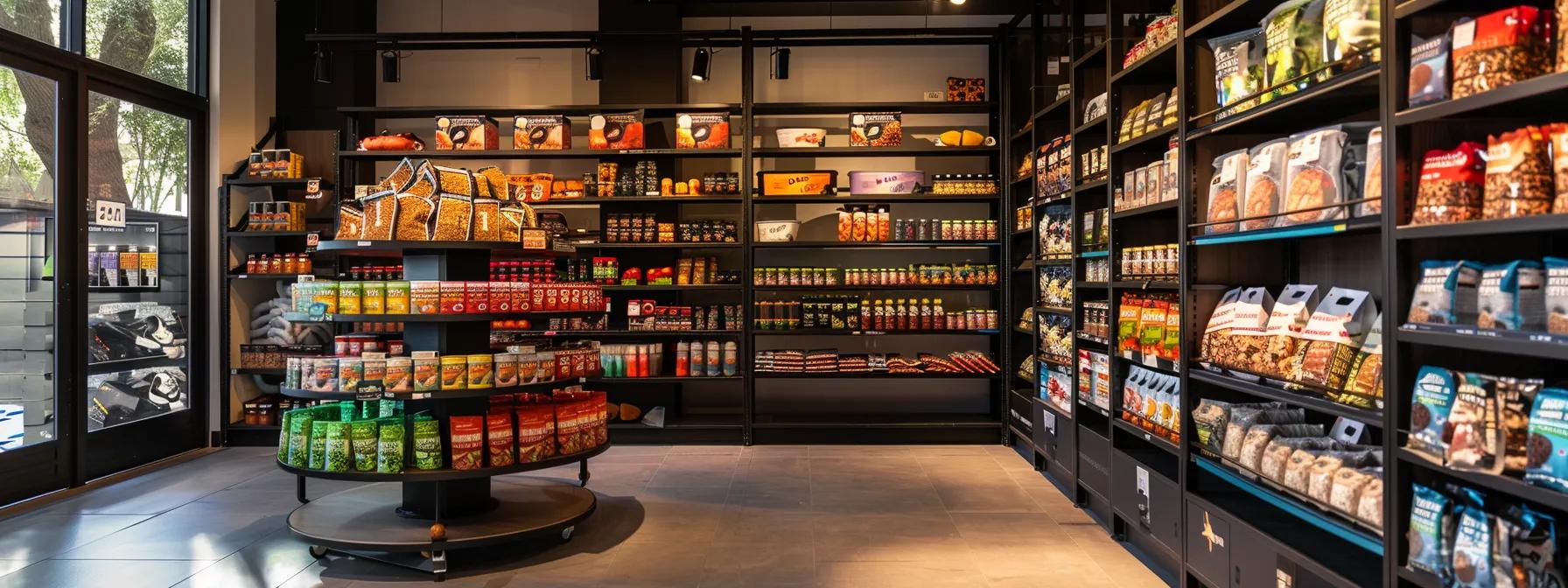 a sleek, modern pet food store display showcases against the grain dog food prominently next to competitor brands, with vibrant packaging highlighting key features like ingredient quality and hypoallergenic formulations amidst an inviting, well-lit retail environment. a sleek, modern pet food store display showcases against the grain dog food prominently next to competitor brands, with vibrant packaging highlighting key features like ingredient quality and hypoallergenic formulations amidst an inviting, well-lit retail environment.