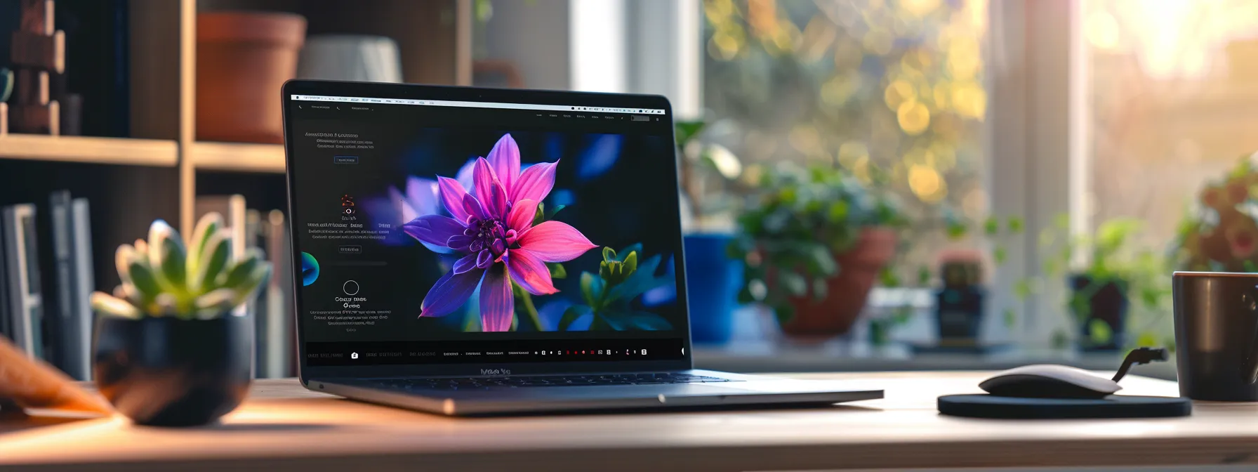 a sleek, modern website design displayed on a laptop screen with vibrant colors and smooth navigation. a sleek, modern website design displayed on a laptop screen with vibrant colors and smooth navigation.