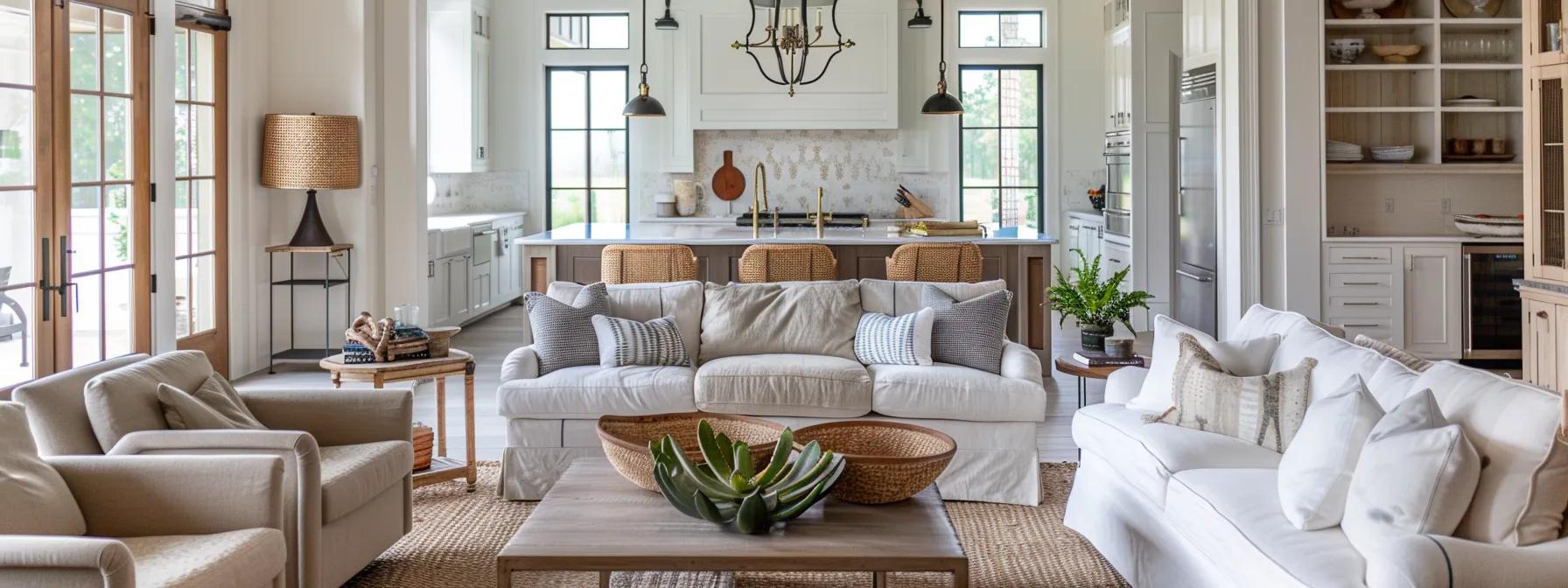 a sophisticated interior of an upscale southern home showcases elegant custom handcrafted wood furniture, with expert designers collaborating with clients amidst soft neutral tones and refined modern farmhouse decor, highlighting the bespoke process of creating personalized pieces that reflect milton’s signature style. a sophisticated interior of an upscale southern home showcases elegant custom handcrafted wood furniture, with expert designers collaborating with clients amidst soft neutral tones and refined modern farmhouse decor, highlighting the bespoke process of creating personalized pieces that reflect milton’s signature style.