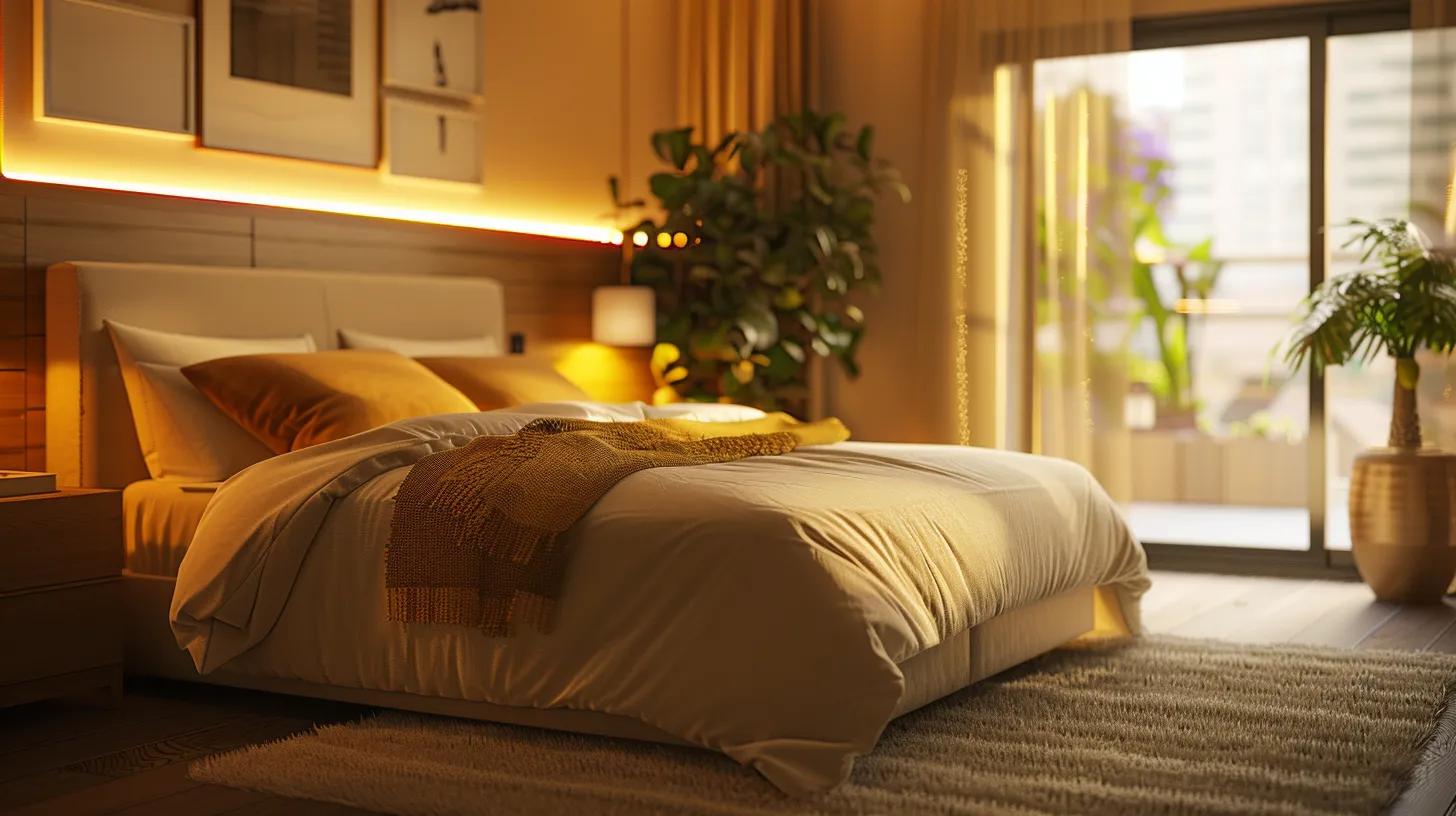 a stylish and modern bedroom showcases a beautifully made bed with a luxurious mattress prominently displayed, featuring various materials like memory foam and latex, while a minimalist decor emphasizes the theme of achieving the perfect sleep comfort level. a stylish and modern bedroom showcases a beautifully made bed with a luxurious mattress prominently displayed, featuring various materials like memory foam and latex, while a minimalist decor emphasizes the theme of achieving the perfect sleep comfort level.