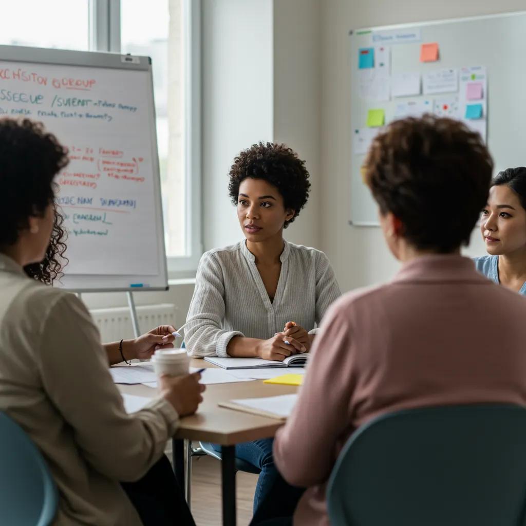 A supportive group therapy session focused on recovery from K2 Spice Paper addiction