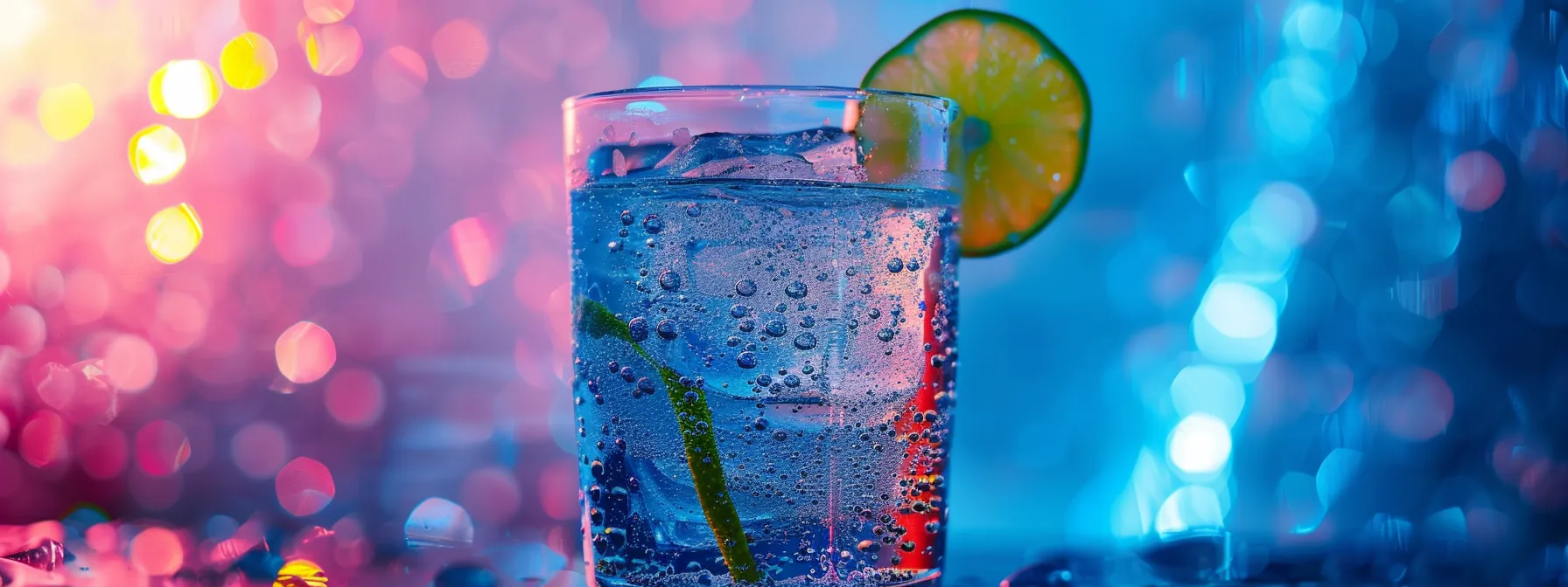 a vibrant, chilled thc-infused seltzer in a clear glass, adorned with a fresh lime twist, bubbles effervescently against a playful, cosmic backdrop, radiating a bold and social atmosphere perfect for an evening hangout. a vibrant, chilled thc-infused seltzer in a clear glass, adorned with a fresh lime twist, bubbles effervescently against a playful, cosmic backdrop, radiating a bold and social atmosphere perfect for an evening hangout.