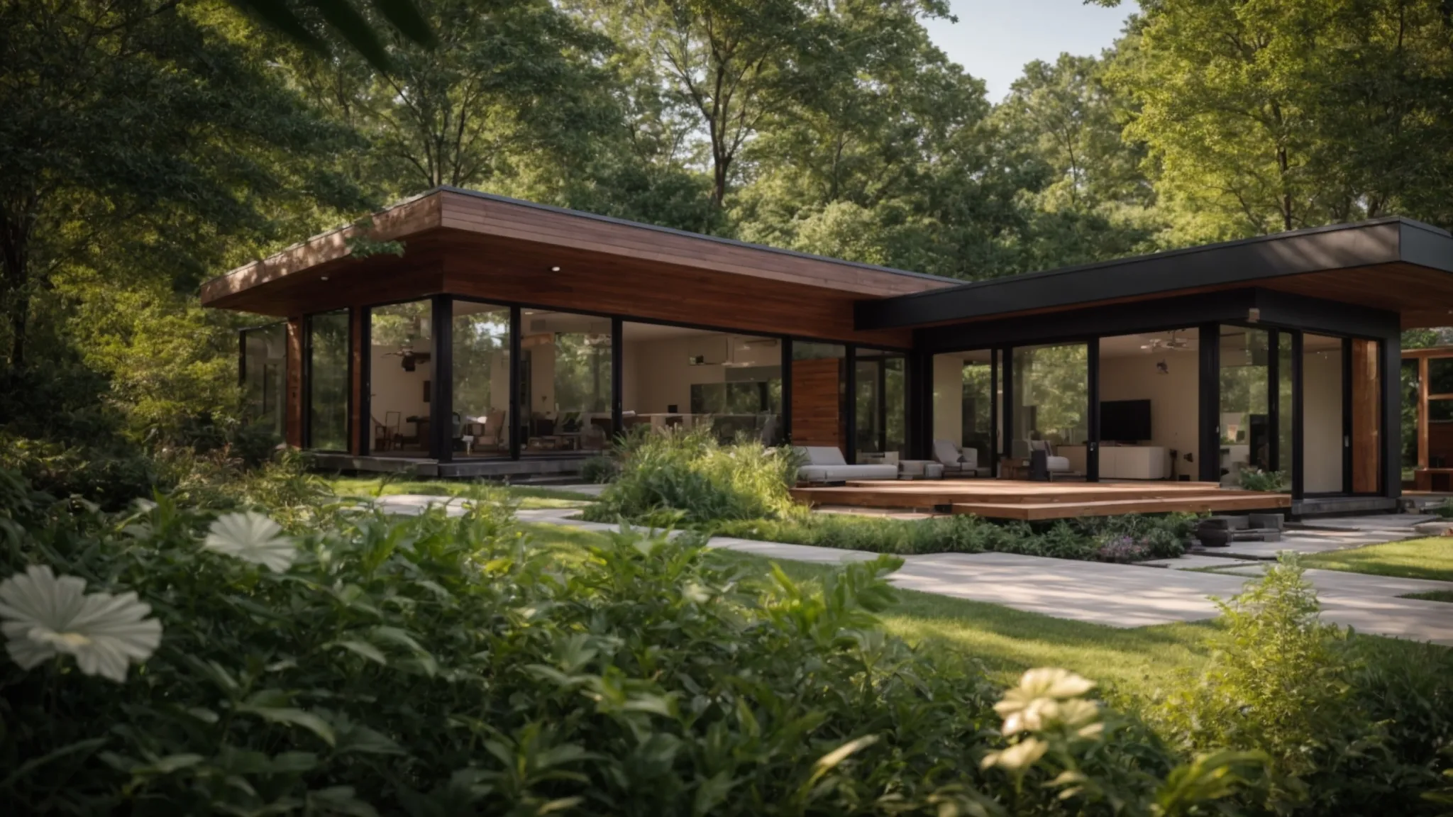 a vibrant image of a modern knoxville home under renovation, showcasing a skilled contractor examining blueprints amidst an inviting outdoor setting with lush greenery. a vibrant image of a modern knoxville home under renovation, showcasing a skilled contractor examining blueprints amidst an inviting outdoor setting with lush greenery.