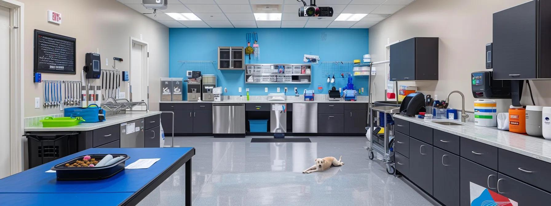 a vibrant, modern training room showcases a focused dog engaging with a freeze-dried treat, surrounded by neatly arranged training tools and a clean, professional atmosphere that emphasizes dental health and motivation through effective rewards. a vibrant, modern training room showcases a focused dog engaging with a freeze-dried treat, surrounded by neatly arranged training tools and a clean, professional atmosphere that emphasizes dental health and motivation through effective rewards.