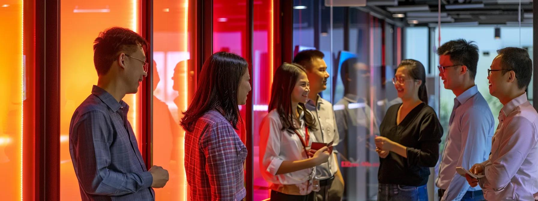 a vibrant team-building workshop in a modern singapore office, featuring diverse employees engaged in collaborative problem-solving activities, illuminated by dynamic lighting that emphasizes enthusiasm and teamwork. a vibrant team-building workshop in a modern singapore office, featuring diverse employees engaged in collaborative problem-solving activities, illuminated by dynamic lighting that emphasizes enthusiasm and teamwork.