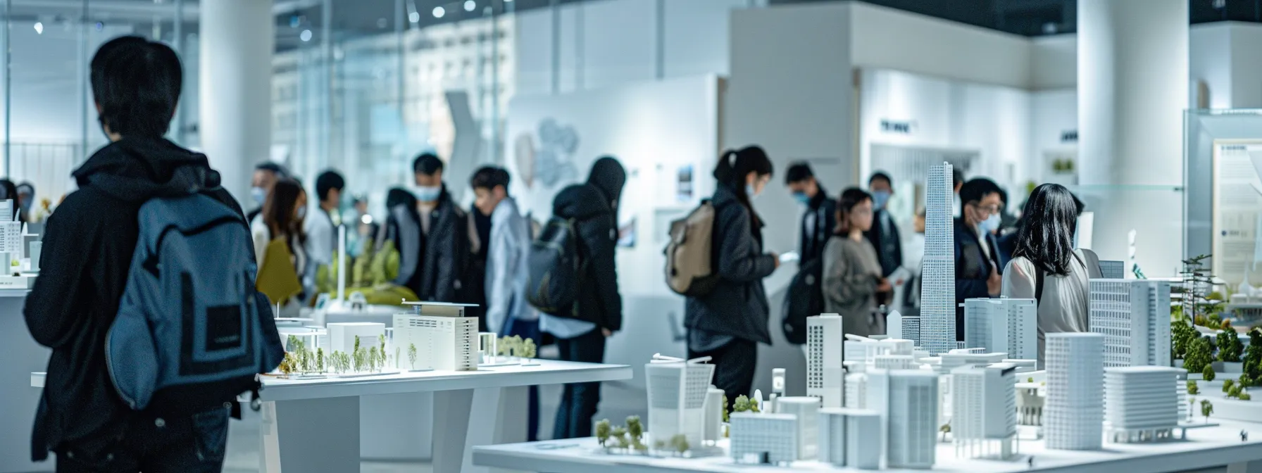 a vibrant urban exhibition space features large-scale architectural models and innovative design displays, with visitors engaged in inspiring discussions and educators sharing insights on the future of architecture. a vibrant urban exhibition space features large-scale architectural models and innovative design displays, with visitors engaged in inspiring discussions and educators sharing insights on the future of architecture.